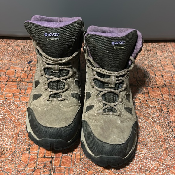 Chaussures De Randonnée Hi-Tec Skamania Mid Waterproof – Femme – Gris/Violet – Taille US 7